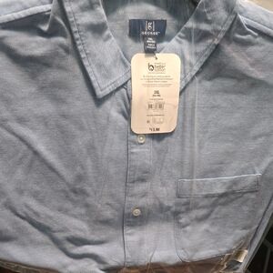 George Men's Light Blue Casual Button Down Shirt